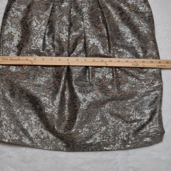 Jones New York Floral Brocade Skirt Sz 8 Cocktail Party Whimsigoth Neutral NWT - Picture 15 of 16